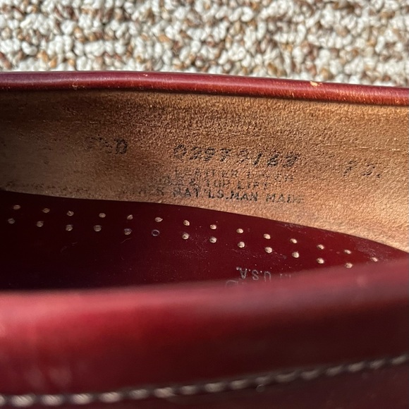 Bass Weejuns/Penny Loafers Burgundy 9.5 - Picture 6 of 6